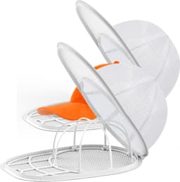 Set van 2 Cap Washer - Petten Wasframe - Hoedenrek voor de wasmachine - Vormbehoud - Voor Alle Petten - Pet Wasbeschermer Frame voor Wasmachine - Voorkomt Vervorming en Kreukels - Universeel Maat - Wit -TENGYIF® — thumbnail 1