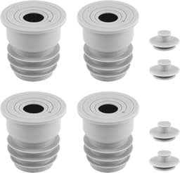 Set van 4 afdichtringen voor wasmachine en afvoer, geschikt voor 35-40mm en 45-55mm slangen, waterdicht en duurzaam — thumbnail 1
