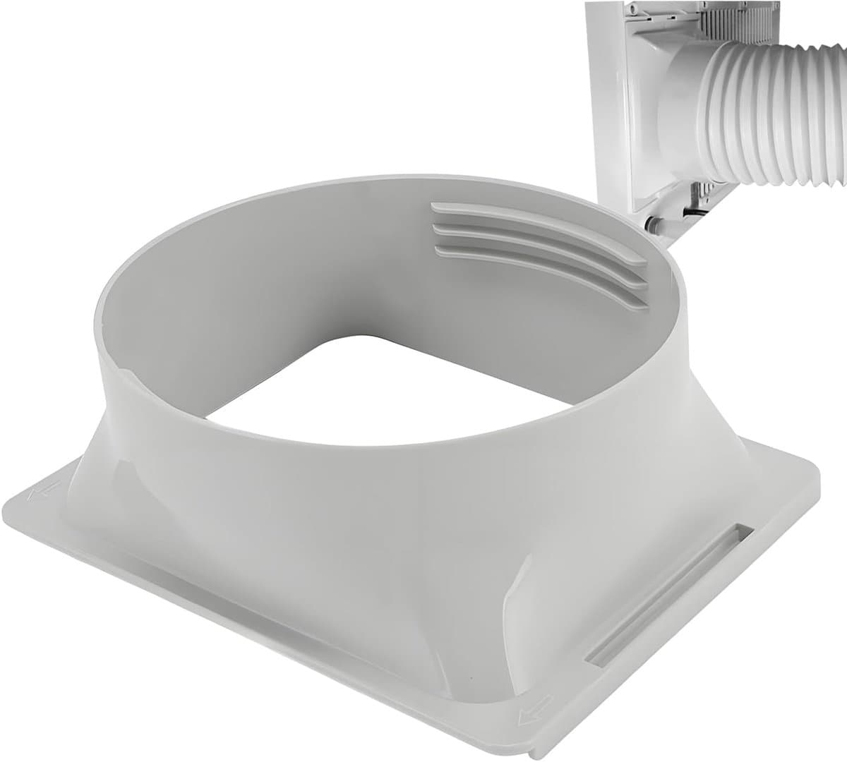 Afvoerkanalen en afvoerpijpen - Koppelstuk Mobiele Airco Afvoerslang - Airconditioning afvoerslang - Verlengstuk van de uitlaatpijp van de airconditioning - Geschikt voor Ø15cm - Grijs — afbeelding 1