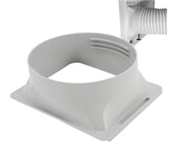 Afvoerkanalen en afvoerpijpen - Koppelstuk Mobiele Airco Afvoerslang - Airconditioning afvoerslang - Verlengstuk van de uitlaatpijp van de airconditioning - Geschikt voor Ø15cm - Grijs