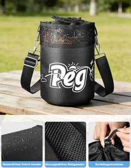 Wasknijperzak met schouderriem - Wasknijperhouder Organizer - Wassen en Ophangen - Handsfree Werk Gemak - Voor 200 Knikkers - Met Patroon — thumbnail 2