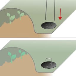Grondanker - Zwart - 100 stuks - Kunststof Beschermringen voor Tentzeil en Dekzeil - Voor Camping en Tuin — thumbnail 3