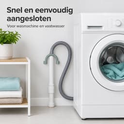 Dparts afvoerslang verlengset - Voor condensdroger - condensafvoer droger droogkast warmtepompdroger wasdroger - condensslang 1,5m — thumbnail 4