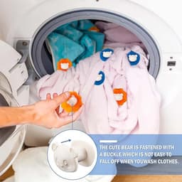 Wasmachine haarvangers 8 stuks - herbruikbare ballen - nylon en PP - verwijdert dierenharen uit kleding - SnelShoppen — thumbnail 5