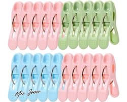 20-stuks wasknijpers mini-wasknijpers clips voor kleding wasknijpers premium wasknijpers kunststof wasknijpers kleurrijk geschikt wasrekken waslijnen.