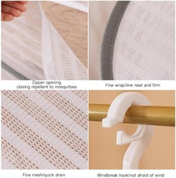Trui Droogrek Plat - Mesh Kledinghanger - Kleding Plat Drogen - Anti-vervorming Ontwerp - 60 x 40 cm - Wit — thumbnail 5
