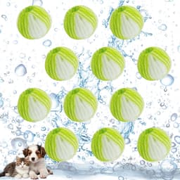COOAU - 12 Stuks Herbruikbare Pluisballen voor Wasmachine - Dierenhaarverwijderaar voor Katten & Honden - Verwijdert Haar en Pluis Effectief - Wasballetjes voor Wasdroger - Veilig voor Alle Stoffen - Groen — thumbnail 1