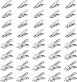 40 stuks roestvrijstalen wasknijpers, wasknijpers, klein, hartvormig ontwerp, wasknijpers voor strandlaken, winddichte wasknijpers voor sokken, handdoeken, kleding — thumbnail 1