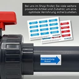 Bocht 50 mm 45° PN16 Lijm Grijs - bm071 | PVC-U koppeling 50 mm met 2 mofaansluitingen, ideaal voor zwembad, vijver, irrigatie, aquarium en afvoer. — thumbnail 4