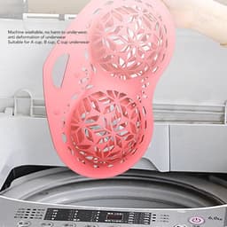 siliconen lingerie-waszak voor wasmachine, mesh-waszak voor fijne was, voorkomt vervorming voor A-38D cup-bh's, ondergoedbeschermer voor wassen — thumbnail 4