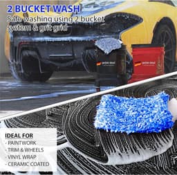 2 Stuks Microvezel Autowashandje, Auto-Reinigingshandje Voor Het Wassen Van De Auto — thumbnail 3