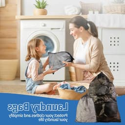 Grote Waszakken met Trekkoord: 4 Stuks voor Kleding, Dekbedhoezen, Reizen en Speelgoed (30x40/60x90cm) — thumbnail 3