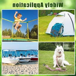 Grondanker 46 cm voor zware belasting, ideaal voor tenten, trampolines en schommels, met spiraalvormige schroef en vaste oog voor extra stabiliteit — thumbnail 4
