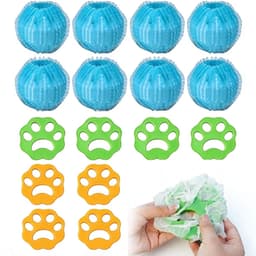 Solidchoice - Set van 16 Herbruikbare Huisdierhaarverwijderaars voor de Wasmachine — thumbnail 1