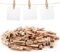 Set van 80 Mini Kledingknijpers van Duurzaam Hout voor Creatieve Projecten, Foto's en Decoraties, Multifunctionele Kleine Clips — thumbnail 1