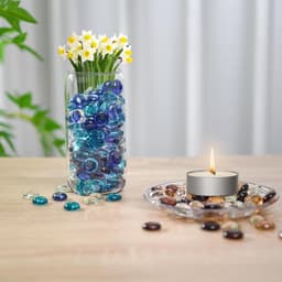 Decoratieve Glazen Kiezels 800 Stuks, 17-20mm Rond, Perfect voor Aquariums, Tuin, en Knutselprojecten — thumbnail 2