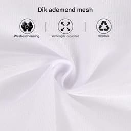 Wäschesäcke Set - Wäschenetz Voor Waschmaschine - 3 Stuks Verschillende Maten - Duurzaam Polyester Mesh Met Kordelzug - Voor Ondergoed Babykleding En Oberbekleidung - Grijs Fijnmazig — thumbnail 3