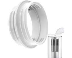 130/150mm Universele Airco Slang Koppeling | 17x17cm Hitbestendige Adapter Met Luchtdichte Afdichting | 5.9 Inch Verlengstuk Voor Mobiele Airco Uitlaat | Ventilatieleiding Raamunit Accessoire | Eenvoudig Te Monteren Zonder Gereedschap| Cyslmuk®