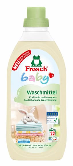 Frosch Baby Wasmiddel – 1,5 Liter – Zacht Wasmiddel voor Babykleding – Voor Gevoelige Huid en Textielverzorging — thumbnail 1