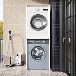 Wasmachine Droger Kast - Stapelrek Opbergkast - Ruimte Besparen - Verstevigd Stabiel Ontwerp - 180 x 65 x 66 cm — thumbnail 2