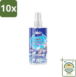 10 x At Home - Wash - Textielverfrisser - Fresh Cotton - Neutraliseert Onaangename Geuren - 300 ml - Grootverpakking - Textielverfrisser - Katoengeur - Geur Neutraliseren - Kleding Verfrissen - Stoffen Verfrissen — thumbnail 1