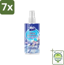 7 x At Home - Wash - Textielverfrisser - Fresh Cotton - Neutraliseert Onaangename Geuren - 300 ml - Grootverpakking - Textielverfrisser - Katoengeur - Geur Neutraliseren - Kleding Verfrissen - Stoffen Verfrissen — thumbnail 1