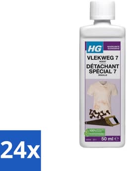 24 x HG - Wasruimte - Vlekweg 7 - Roest - 50 ml - Roestvlekken Verwijderen - Vlekkenverwijderaar - Textiel Reiniging - Tegels Schoonmaken - Natuursteen Reinigen — thumbnail 3