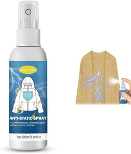 Antistatische spray voor kleding, textiel, meubels en auto - 100ml, vermindert statische elektriciteit — thumbnail 1