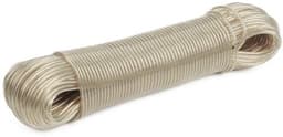 Dailygoods- Waslijn 50 Meter - UV-bestendig - Stabiele Staaldraad - Onderhoudsvriendelijk - Reiswaslijn - Transparant PVC - Wasdraad — thumbnail 1