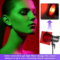 8 stuks folie hittebestendig voor lampen, 8 kleuren kleurfolies gel, A4 transparante kleurfolie voor ledlampen, kleurfilterfolie voor fotolamp, koplamp, fotostudio stroboscoop (21 x 29,7 cm) — thumbnail 3