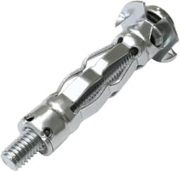 - C57426 - Set met 10 uitbreidingspluggen Ø10x37mm voor gipsplaat holle behuizing van metaal - met M5 schroef - bevestiging in gipsplaat - kleur zilver — thumbnail 5