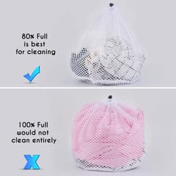 Update 4 Maten Agent Mesh Waszak voor Baby's Geen Fluorescerende Trekkoord Waszakken voor Wasmachine, Wasnet Zakken voor Reizen, Delicates, Ondergoed, Sokken, BH, Speelgoed Opslag — thumbnail 3