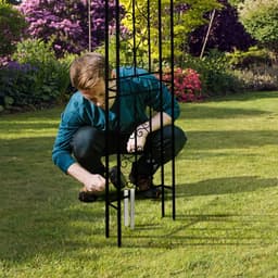 SnelShoppen - Rose Arch Ground Anchor Set van 4, U-Vormige Grondankers van Legeringsstaal 30 x 2.8 x 2 cm, Zilver voor Tuin en Buiten — thumbnail 3