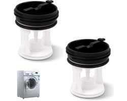 Pluizenfilter - 2 Stuks - Wasmachine Pluizenverzamelaar - Wasmachine Filter - 63 × 45 Mm - Herbruikbaar - Accessoires Voor Wasmachines - Hoogrendementsfilters - Geschikt Voor Wasmachines Van Verschillende Merken