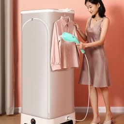 Stoom Droger - Kleding Droger - Snel Kleding Drogen - Compact Opvouwbaar - 350 Liter - Grijs — thumbnail 4