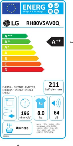 LG RH80V5AV0Q Warmtepomp droger — thumbnail 2