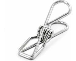 40stuks - Metalen wasknijpers - Roestvrijstalen wasklemmen - rvs metaal - Roestvrij en super stevig - Knijpertjes Geschikt Voor Kaarten of Foto's