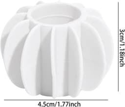 4-stuks Siliconen wasmachinebal - Wasballen - Herbruikbare wasballen - En reinigingsballen - Anti-klit en gemakkelijk schoon te maken - Siliconen - 7.8×6.5cm - Geschikt voor wasmachines, drogers en stoomdrogers - Wit — thumbnail 2