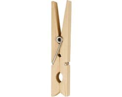 MSV Houten Wasknijpers – Set Wasknijper Hout 7 cm – Praktische Knijpers voor Alle Soorten Wasgoed