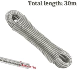 Omgoods - 30 m Kledinglijn met Stalen Kern voor Binnen en Buiten — thumbnail 4