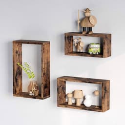 Vintage bruine wandplanken - 30 x 10 x 15 cm - Vintage bruin — thumbnail 5