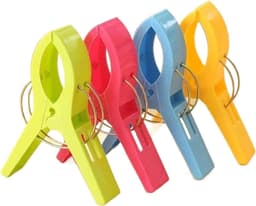 Wasknijpers Kunststof - Kledingknijpers Strandknijpers - Wasgoed Drogen - Goede Grip - 100 stuks - Gemengde Kleur — thumbnail 1