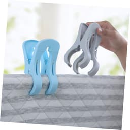 9 stuks- wasknijpers-wasknijpers kunststof -wasknijpers groot-wasknijpers plastic -Strandhanddoekclips- Quiltclips-Strandlaken Knijpers -Winddicht-Handdoekknijpers-Voor Strandlaken, Beddengoed En Dikke Kleding-Meerkleurig — thumbnail 2
