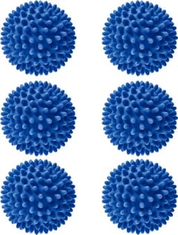 6 stuks-wasbal-droogbal-magische ontvuiling bal-zonnige kleding anti-winding-68mm-blauw — thumbnail 1