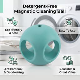 SnelShoppen - Reusable Wasbal voor Wasmachine - Effectieve Vlekkenverwijderaar, Antibacterieel en Geurverdrijvend, Veilig voor het Gezin, Eco-vriendel — thumbnail 4