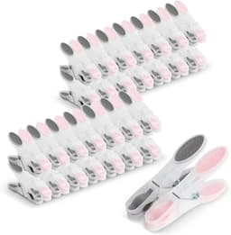 Wasknijpers, 60 stuks wasknijpers, voor buiten, kunststof voor strandhanddoek, winddicht, wasknijpers voor handdoeken, dekens, beddengoed, kleding — thumbnail 1