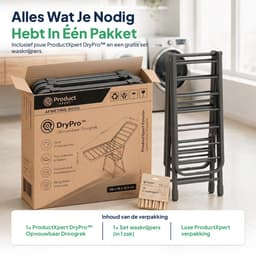 ProductXpert DryPro™ - Wasrek - Droogrek Inklapbaar - Opvouwbaar - 160 cm - Grijs — thumbnail 4