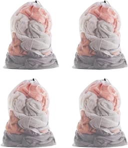 Waszakken met Trekkoord, Wasmachine Tas Grote 60 x 90 cm, Mesh Waszak voor Delicaten Heavy Duty Waszak voor Kleding, Donsjas, Bedlaken, Deken voor Thuis Dorm & Reizen — thumbnail 1
