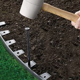 Graszodenrand met grondankers - Flexibel kunststof - Groen golfprofiel - Structuur voor uw tuin - SnelShoppen — thumbnail 4