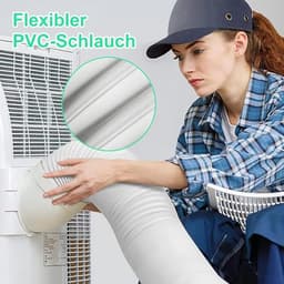 Luchtafvoerslang - Luchtafvoer Afzuigkap Slang - Afvoerslang airco slang - Hittebestendig - Oliebestendig - afdichten - duurzame - voor airconditioning, afzuigkap, wasdroger - Ø150mm - 2 meter — thumbnail 3